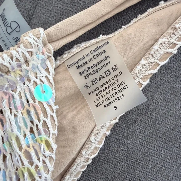 Beach Bunny Swimwear Crochet Seashell and Sequin Bikini - Picture 9 of 10